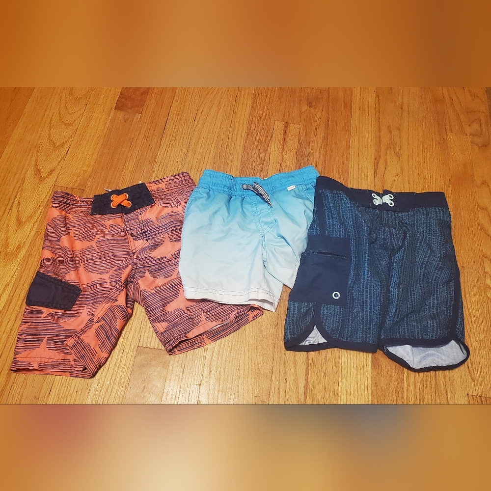 Lot bundle boys swimsuit trunks bottoms shorts XS and size 6